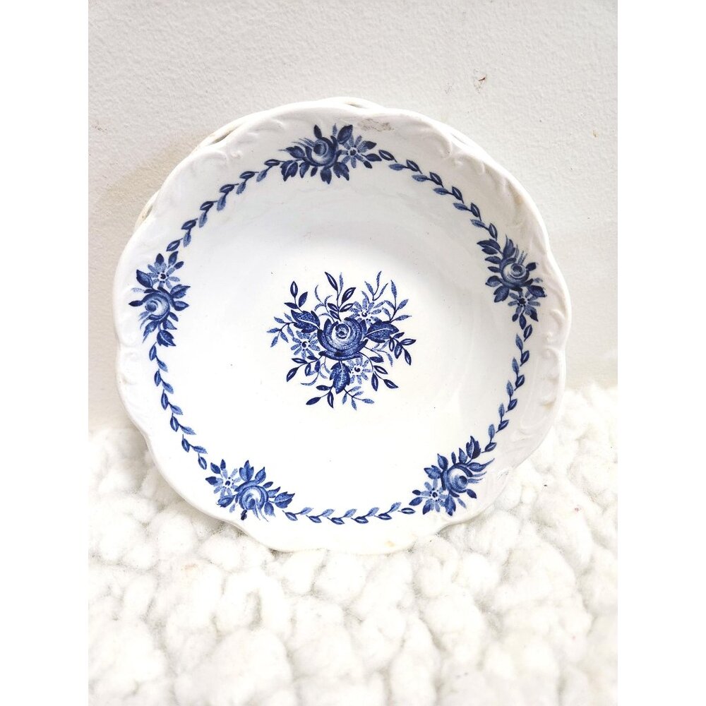 Two Dessert Bowls Dresden Blue By Meakin